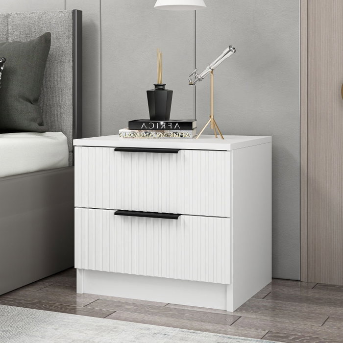 Hanah Home Mesita de Noche Kale Plus - 7910 Blanco